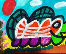 世界に1枚だけの絵描きます アクリル絵の具で26cm×37.5cmの画用紙に描きます イメージ6