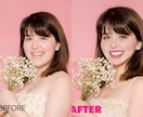 元の魅力を活かし自然に映える写真へレタッチします スピード納品！華やかに映えるSNS・プロフィール写真に最適。 イメージ4