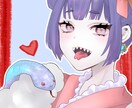 商用利用込み！最短３日で！かわいいイラスト描きます アイコン、サムネ用や立ち絵、１枚絵に使えるイラスト！ イメージ2