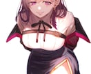 キラキラで魅力的なキャラクターイラスト描きます 全身から顔アップ、男女キャラ幅広く対応 イメージ4