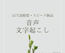 音声・動画の文字起こしを代行します AIツール活用で高精度・スピード納品 イメージ1
