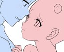 カップル、夢絵イラスト制作します 【初回割引実施中】テンプレート型イラストだから高品質で格安！ イメージ3