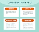 格安WEBバナー！初稿は複数案提案いたします 複雑な情報もスッキリ整理！顔出しオンライン相談で安心 イメージ4