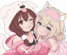 高品質な女の子のイラスト描きます アイコンイラスト、サムネイラスト、グッズイラスト等 イメージ1