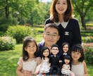 写真から作るフィギュア｜家族写真 似顔人形ます オーダーメイド家族 にそっくり世界に一つの記念品 家族記念日 イメージ4