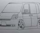 カスタムカーや多種多様なカーイラストを描きます あなたの愛車をシャーペン1本で至極の逸品にする イメージ1