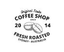 カフェ風ロゴ３パターンすぐに作ります 「安い」「早い」「安心」を心がけております。 イメージ4