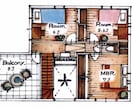 即レス◎現役パース屋が手描きの間取り図を作成します 現役不動産屋IC×パース屋が販売活動をサポートします。 イメージ2