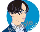 似顔絵アイコン作成いたします こんな印象の人なんだと思わせるカラー使いで作成いたします イメージ2