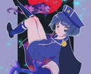 90年代レトロポップなイラストを作成します Vtuber立ち絵デザイン、サムネ等々諸々対応可能です イメージ6