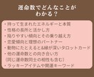 運命数による詳細な性格診断いたします 本当の自分ってどんな人だろう？ーそんな疑問を持っている方へ イメージ4