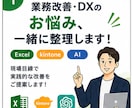 業務改善・DXのお悩みを一緒に整理します Excel・kintone・AIの業務改善相談 イメージ1
