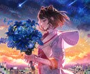 儚くてアンティークな一枚絵イラストを制作いたします 丁寧に納品日厳守でイラストを提供致します！ イメージ8
