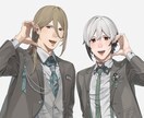 人物イラスト/立ち絵やアイコンまで制作します マットで透明感のある美麗イラストをお届けします イメージ2