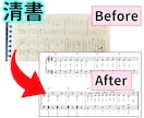 ピアノ教室事務が制作！手書き楽譜の清書や移調します PC苦手な方もスマホ写真でOK イメージ2