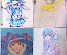 イラスト作成致します アニメ風カラフルでポップな絵描きます！ イメージ1