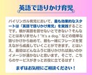 語りかけ育児メソッドでお子さんに英語で語りかけます バイリンガル育児のベテランコーチが良質な英語をインプット！ イメージ3