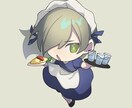 映えるミニキャラお描きします アイコンやグッズにも!!丸っこくてキュートなデフォルメ イメージ1
