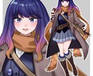 プロの漫画家がVtuberイラスト制作いたします 現役漫画家がLive2D用イラストをキャラデザから承ります！ イメージ2