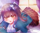 商用利用可能なイラストを作品します 明るく可愛らしいイラストを作成可能！気分で背景も有！ イメージ2