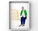 オシャレなイラストに英字などを組み合わせます ポップなイラストに手描きのレタリングの文字組み合わせ イメージ2
