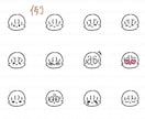 Vアバターやあなたの似顔絵LINE絵文字作ります あなたのVやゲームアバター、似顔絵、ラフなLINE絵文字に！ イメージ3