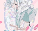 立ち絵・一枚絵・キービジュアル等幅広く描きます 淡色ポップでトレンド感のある配信映えキャラクターイラスト イメージ1