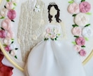 直径10cmに素敵なウエディングフォト刺繍します ウエディングドレスの思い出や結婚祝いにピッタリです。 イメージ2
