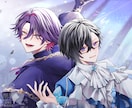 SNSアイコン、配信背景等、イラスト承ります 商用利用・二次利用OK、お気軽にご相談ください⋆* イメージ8