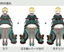 VTS対応！可愛いLive2Dモデルを制作します Vtuber向け｜キャラデザ〜モデリング全工程お任せください イメージ3