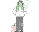 シンプルおしゃれな似顔絵アイコンイラスト作成します あなたの趣味や好きなこと、ペットなども一緒にイラスト化 イメージ6