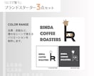 起業向け！ロゴ名刺シール3点を統一デザインします あなたのブランドをもっと伝わる形に。一貫した世界観を届けます イメージ3