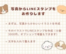 ペットの写真からかわいいLINEスタンプ作ります 水彩？刺繍風？パンチニードル風？好きな質感を選べます イメージ6