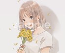 SNS用アイコンイラスト作成致します 柔らかい雰囲気の可愛い女の子や男の子のイラスト イメージ4