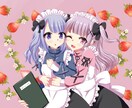美少女イラスト、キャラクターデザイン承ります ミニ～5頭身程度まで！オーダー通りの可愛い女の子描きます♪ イメージ3