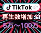 今だけ半額中❗️TikTok動画再生数を増加します 半額セール中❗️TikTok再生数5万〜100万増加します！ イメージ1