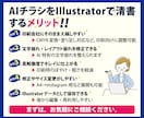 AIチラシをIllustratorで清書します 印刷会社へそのまま入稿できる形に調整します イメージ3