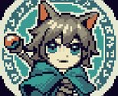 SNS等で使えるドット絵アイコンを作成します 丸でも四角でも両方使える！レトロでかわいいドット絵アイコン イメージ6