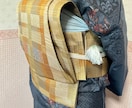 袋帯をアレンジ二重太鼓作り帯に仕立て直します 普通の二重太鼓だけでは物足りない方にオススメです イメージ3