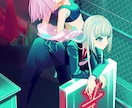一枚絵やアイコンなどのイラストを制作いたします 配色が得意なので、様々なカラーリングが可能です。 イメージ7
