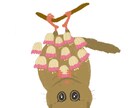 クレヨンタッチで動物のイラストを描きます ゆるっとシンプルに、しっかりと。動物の元研究員が制作します イメージ2