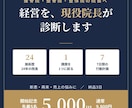 接骨院・整骨院の経営を現役院長が診断します 施術歴24年の院長が課題を1つに絞り7日間の行動計画まで イメージ1