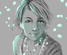 霊能力を持つ絵師がオーラの輝きが似顔絵に加えます 自分のオーラの輝きが実物化になる幻の似顔絵 イメージ2