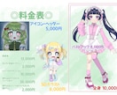 イラスト制作します 配信や動画、TRPG等の立ち絵を制作します イメージ2