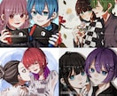 かわいいペア画・カップルイラストお描きします ✧︎コテキャシートも制作可能✧︎ イメージ7