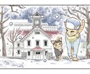希望の背景に合わせたイラストを作製します 実際にある風景やイメージの風景にキャラクターを描きます イメージ1