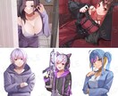 最短3日!!!様々な用途に合うイラストを描きます 顔アップから全身まで幅広く対応可能です！ イメージ6