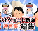 2ch迷言集ショート動画を編集・制作します 迷言集やスカッと系に強い動画編集 イメージ1