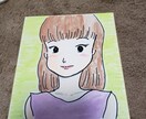 似顔絵を描きます 色紙に手書きで描きます。癒し系に描きます。 イメージ1