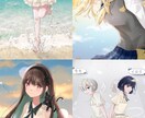 透明感のある可愛い女の子イラスト制作します SNSアイコン・立ち絵・一枚絵まで幅広く対応します イメージ5